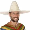 1 Chapeau Sombrero En Paille Couleur Naturelle
