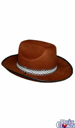 Chapeau Feutre Cow Boy Grand Modèle Marron