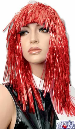 Perruque Disco - Rouge