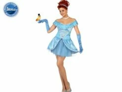 Costume Adulte De Princesse Bleue " Cendrillon " Taille S Et M/L