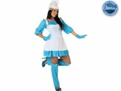 Costume Adulte Déguisement De Schtroumpfette Taille 38/40 Ou 42/44