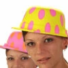 1 Chapeau Plastique Melon - Fluo à Pois - Couleurs Assorties -WIDMANN Magasin 60500 1350648484