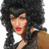 Perruque Gothique Longue Frisée Avec Anglaises - Noire -WIDMANN Magasin 68822 1378920083