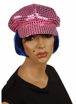Casquette Disco à Sequins - Rose