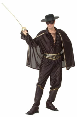 Costume Adulte Luxe Bandit Masqué "Zorro"