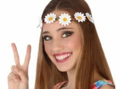 Bandeau Hippie Avec Fleurs