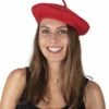 Béret Adulte Couleur Rouge -WIDMANN Magasin Beret Adulte Couleur Rouge