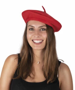 Béret Adulte Couleur Rouge