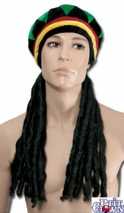 Béret Rasta En Velours Avec Dreadlocks