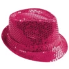 Borsalino Tissu Sequins Adulte - Rose - -WIDMANN Magasin Borsalino tissu sequins adulte Rose