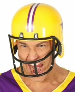 Casque De Football Américain Jaune Adulte
