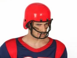 Casque De Football Americain Rouge Adulte