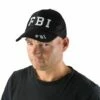 Casquette De Policier " F B I " Adulte -WIDMANN Magasin Casquette de policier en tissu noir avec inscription F B