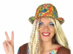 Chapeau Adulte Hippie Peace & Love
