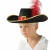 Chapeau Feutre Mousquetaire Enfant -WIDMANN Magasin Chapeau feutre mousquetaire Enfant 1