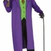 Costume Adulte Clown Assassin Joker Violet Taille L