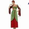 Costume Adulte Femme " FIONA " Rouge Et Verte Taille M//L