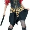 Costume Adulte Femme Pirate Rouge Taille Unique