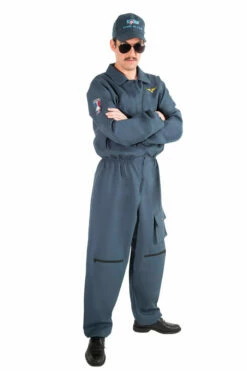 Costume Adulte Pilote D'Avion De Chasse Taille M Ou L