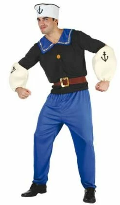 Costume Adulte Luxe Marin Popeye