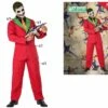 Costume Adulte Clown Joker Rouge Taille M/L -WIDMANN Magasin Costume Adulte Clown Joker Rouge Taille M L