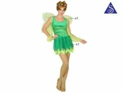 Costume Femme Fée Verte Taille XS/S Ou M/L