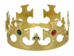 Couronne De Roi Or Ou Argent Et Pierres En Couleurs
