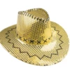 Chapeau Cow Boy à Sequins Adulte Or