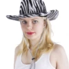 Chapeau Cow Boy Adulte Peau De Zébre -WIDMANN Magasin Item15982 1422637563
