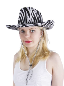 Chapeau Cow Boy Adulte Peau De Zébre 3 Chapeau Cow Boy Adulte Peau De Zébre