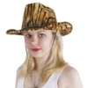 Chapeau Cow Boy Adulte Peau De Tigre