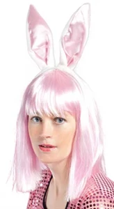 Serre-tête De Lapin Rose Et Blanc