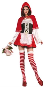 Costume De Chaperon Rouge Adulte Sexy Taille S/M Et L/XL