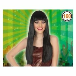 PERRUQUE 60CM AVEC FRANGE Brune