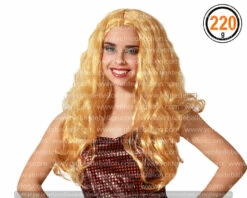 PERRUQUE LONGUE BLONDE ONDULEE