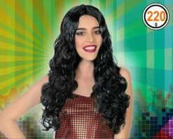 PERRUQUE LONGUE BRUNE ONDULEE