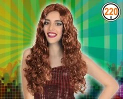 PERRUQUE LONGUE CHATAIN ONDULEE