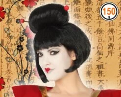 Perruque Adulte Geisha Brune
