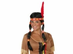 Perruque Indienne Bandeau Et Nattes