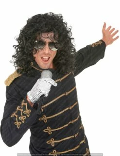 Perruque M.JACKSON Frisée Noir