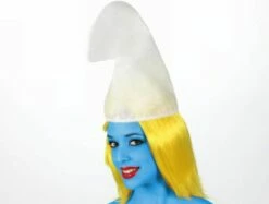 Perruque SCHTROUMFETTE Blonde Avec Chapeau