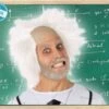 Perruque Savant Fou Cheveux Blanc -WIDMANN Magasin Perruque Savant Fou Cheveux Blanc