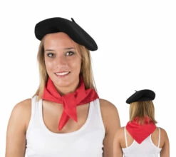 Béret Adulte En Laine De Couleur Noire