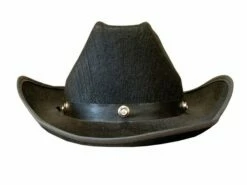 Chapeau De Cow Boy Adulte En Feutre Noir