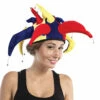 Chapeau Velours Fou Du Roi Avec Grelots Pointes (jaune, Rouge, Bleu) 59 Cm -WIDMANN Magasin chapeau velours fou du roi avec grelots pointes jaune ro