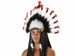 Coiffe De Chef Indien " Nuage Rouge "