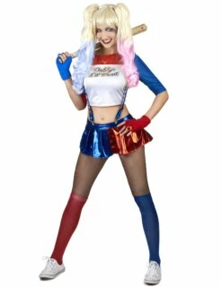 Costume Adulte Mad Harlequin Taille S Ou M/ L