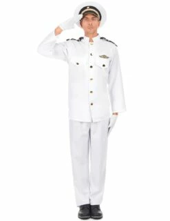 Costume Adulte De Capitaine De Bateau Taille M/L Ou XL