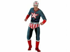 Costume Homme Super Héro Américain Taille M/L Et XL