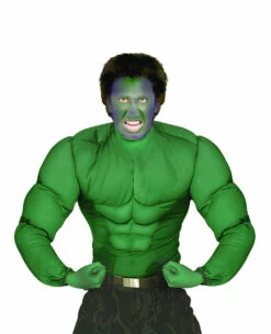 WIDMANN Faux Torse Musclé Vert Adulte Taille M